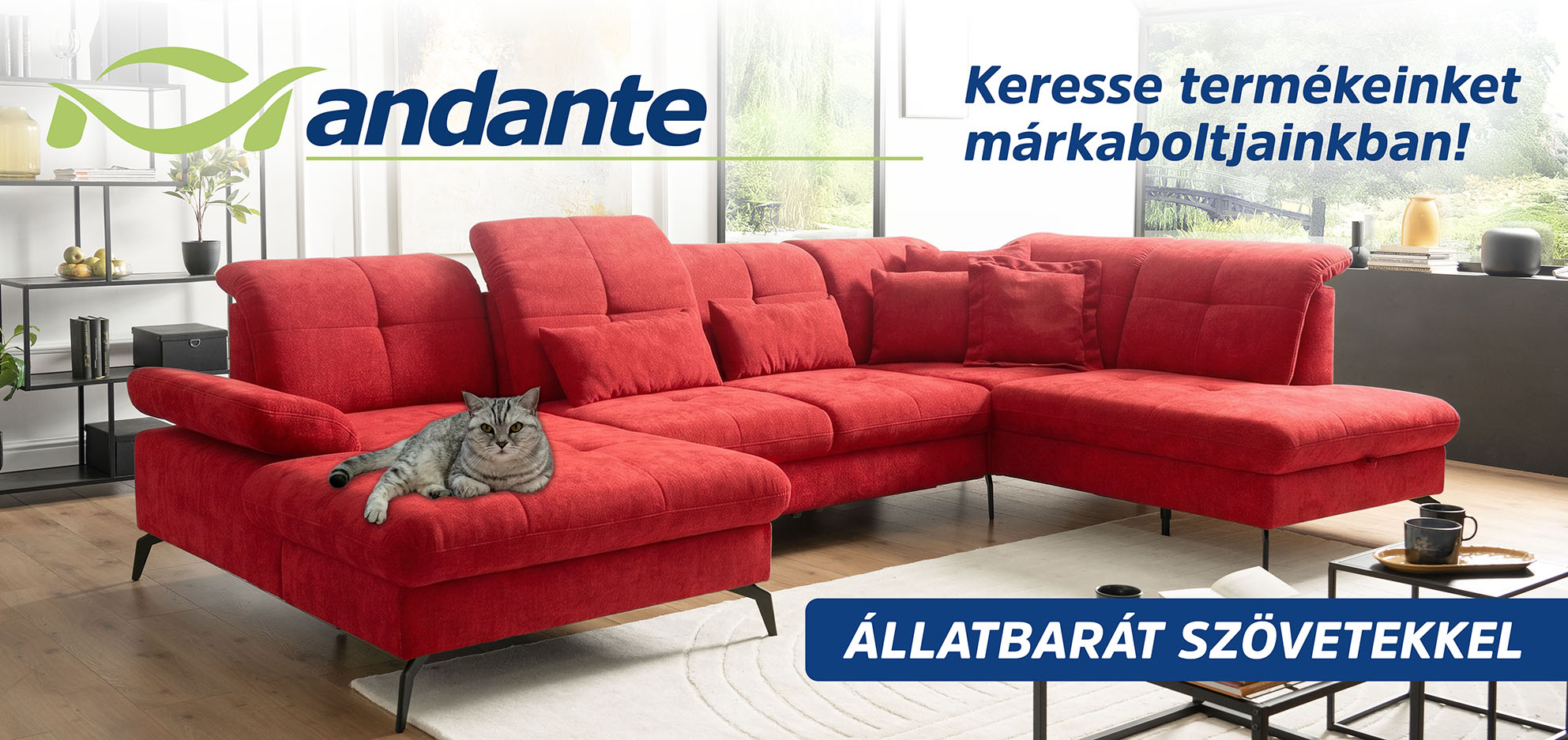 Andante óriásplakát 2026 — Keresse termékeinket márkaboltjainkban!